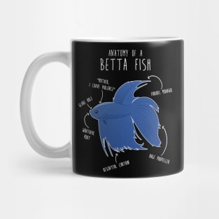 Betta Fish Siamese Fighting Fish Anatomy Mug